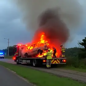 bitrem incendiado