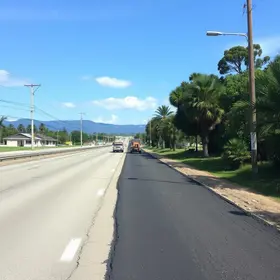obras de recuperação do pavimento