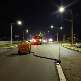 reparos noturnos na Raposo Tavares