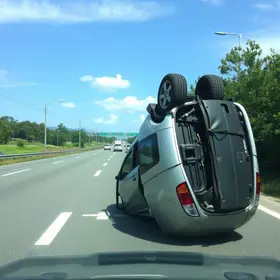 carro capota na rodovia raposo tavares